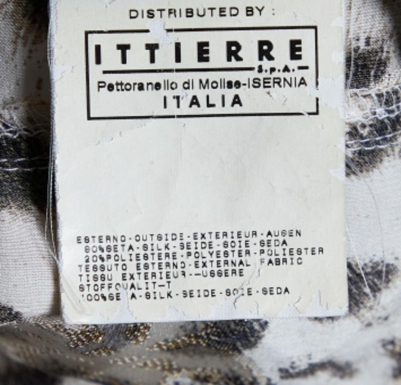 De las mujeres Just Cavalli Camisa Fil Coupe Beige Estampada Animales M en venta