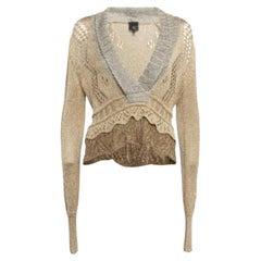 Just Cavalli - Maglione in maglia lurex beige - M. I.