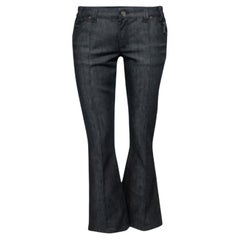 Just Cavalli Jean évasé en denim noir M/ Taille : 32".