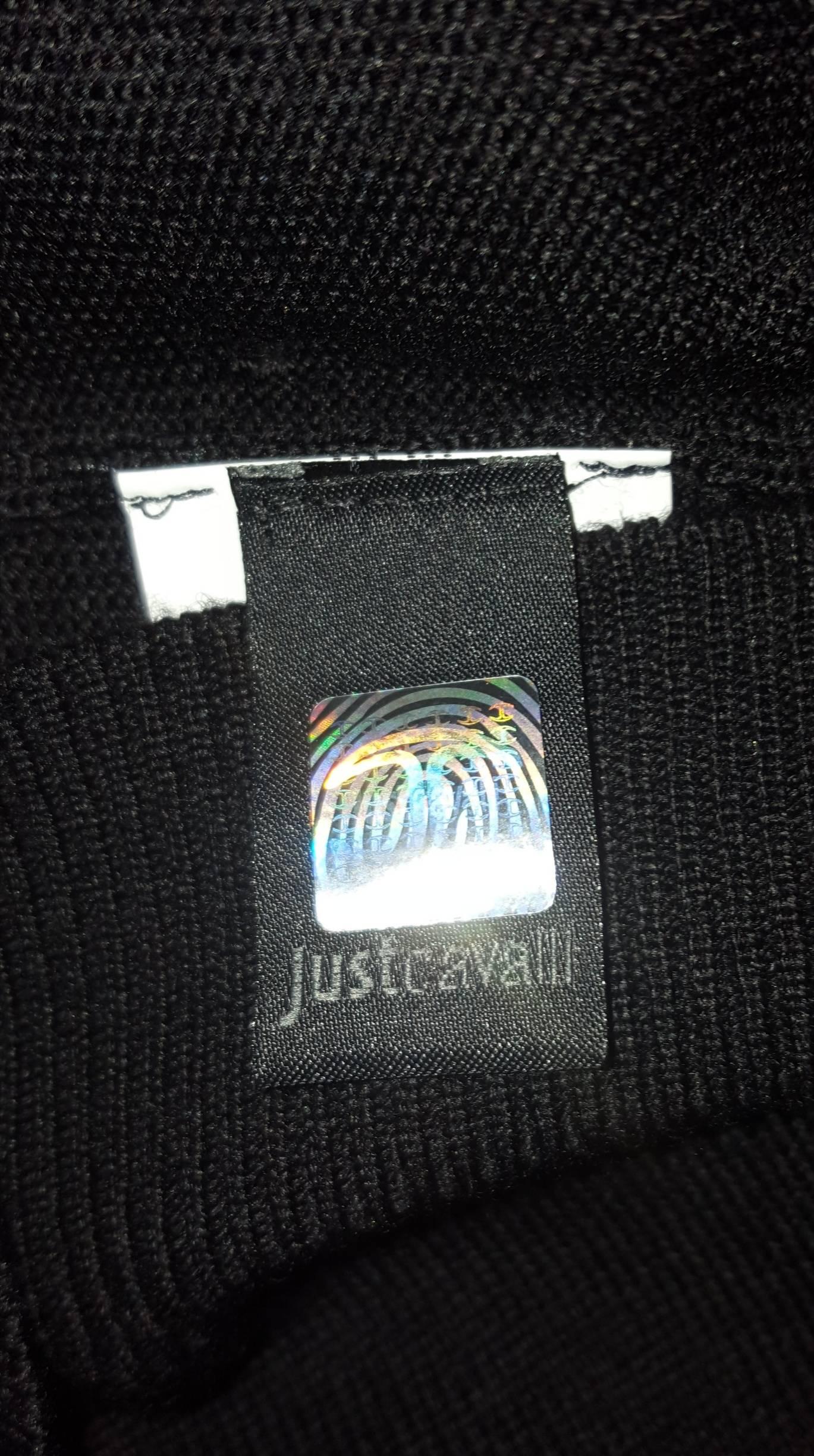 Just Cavalli Black Knit Wool Long Sleeve Cardigan Mini Ruffles around Edges 3