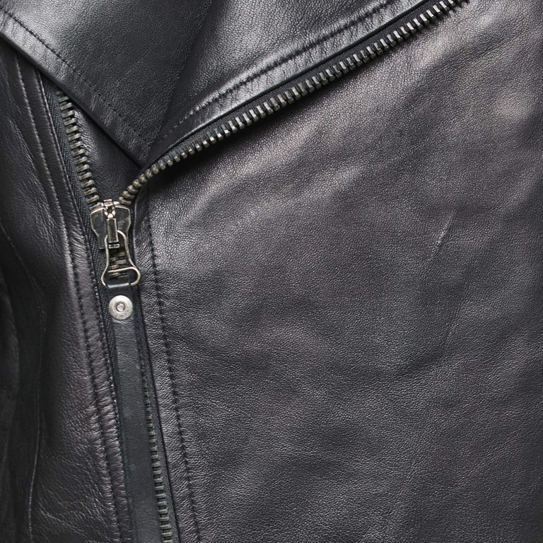 Just Cavalli Suede Leather Coat with Metal Detail