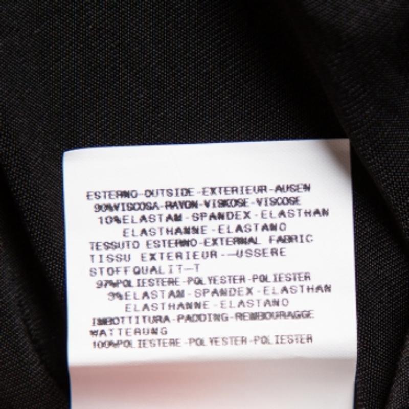 Just Cavalli Black Printed Jersey Puffed Armhole Detail T-Shirt S For Sale 1