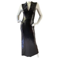 Just Cavalli Black Sequin Scuba Look Sheath Dress by Roberto Cavalli