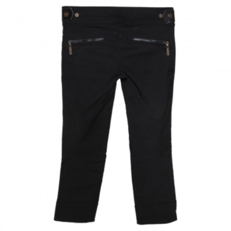 Nero Just Cavalli - Pantaloni slim in cotone elasticizzato nero S in vendita