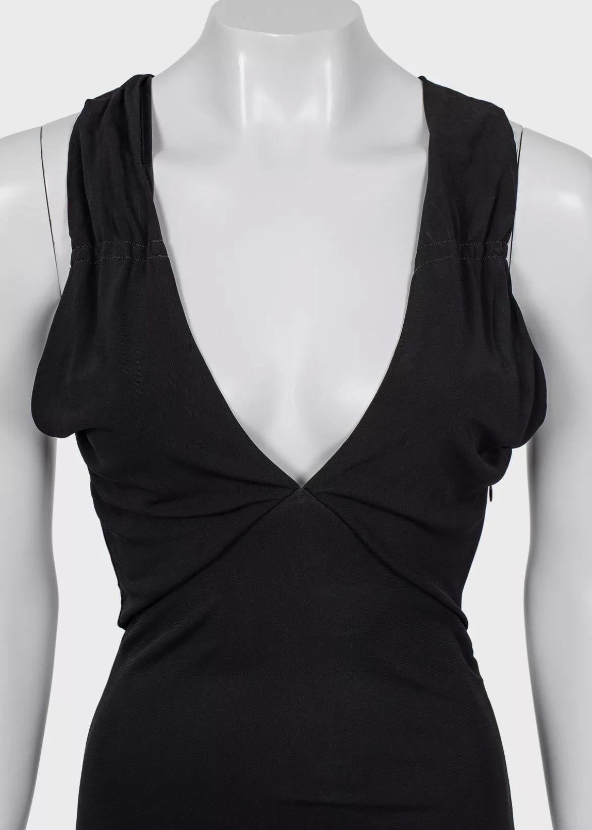 Just Cavalli - Maxi Abito in Viscosa Nera - Sz.40 In condizioni buone in vendita a Krakow, PL
