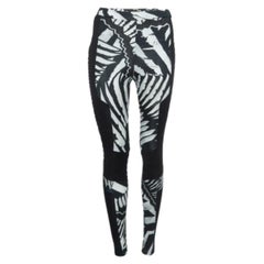 Just Cavalli Leggings en jersey imprimé noir et blanc S.S. White
