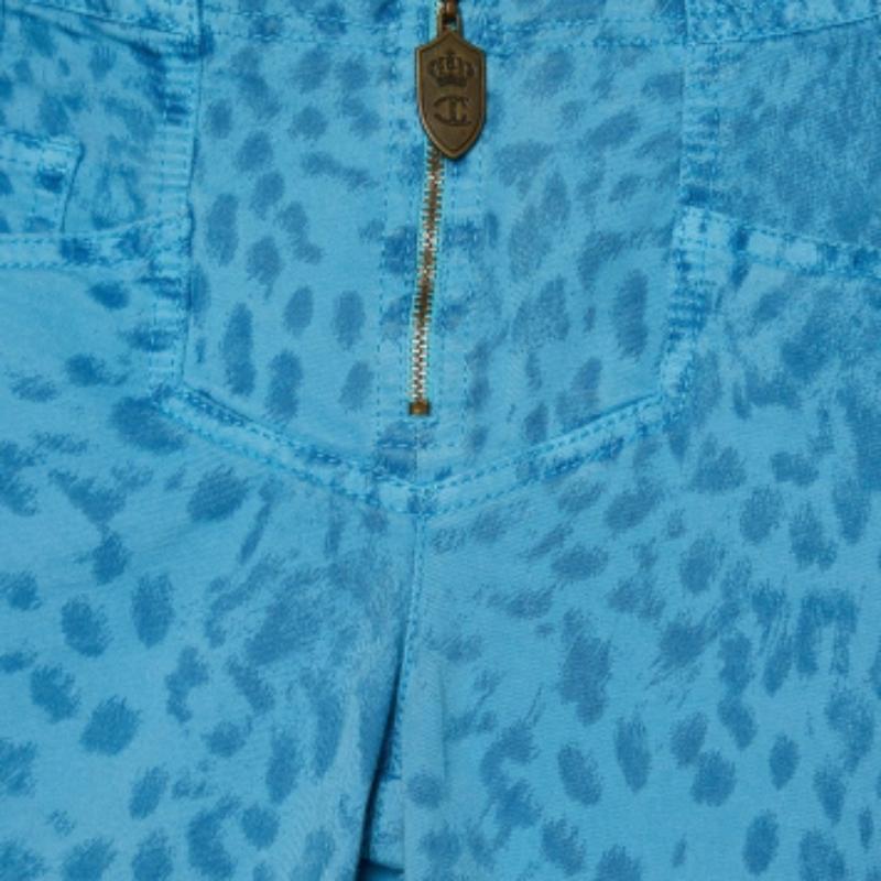 Nur Cavalli  Blau Tiermuster Denim Slim Fit Denim S Taille 26