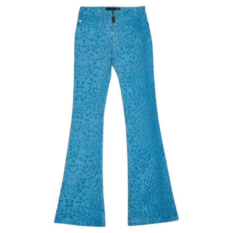 Nur Cavalli  Blau Tiermuster Denim Slim Fit Denim S Taille 26"