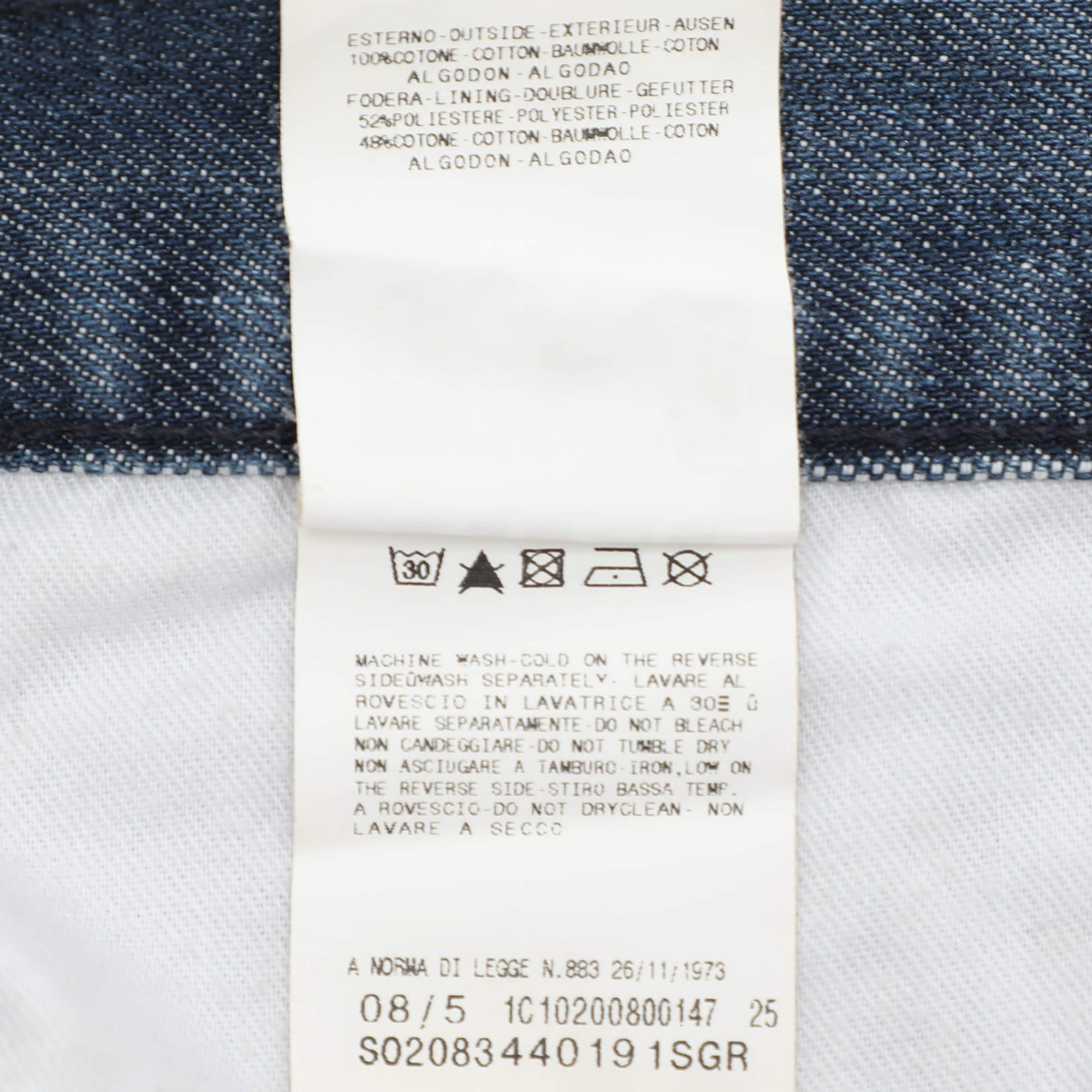 Just Cavalli Blaue Denim-Jeans im Distressed-Stil S im Angebot 1
