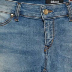 Just Cavalli Blue Washed Denim Slim Fit Jeggings M Waist 27''