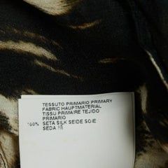 Just Cavalli Brown Leopard Print Silk Sheer Midi Dress S