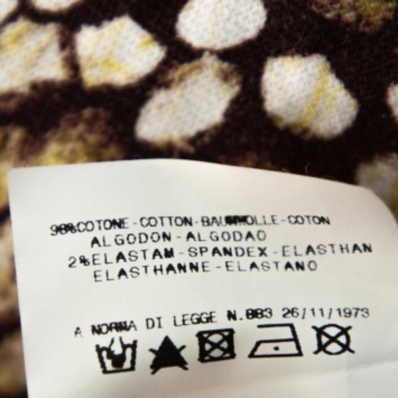 Just Cavalli Brown Printed Cotton Blazer L For Sale 1