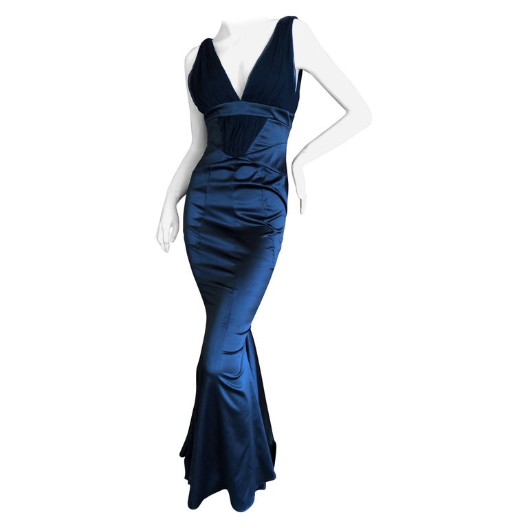 Just Cavalli by Roberto Cavalli Black Mermaid Gown at 1stDibs