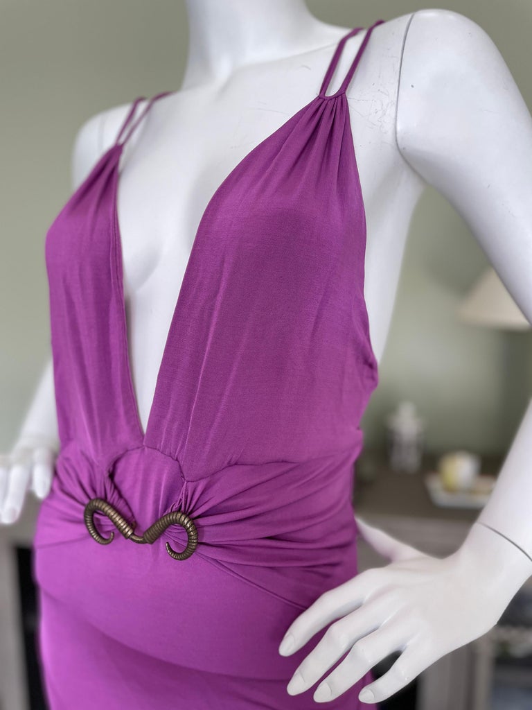 just cavalli purple dress Just Cavalli Vintage Pre-owned Asymmetric rhinestone-embellished Dress |  Purple