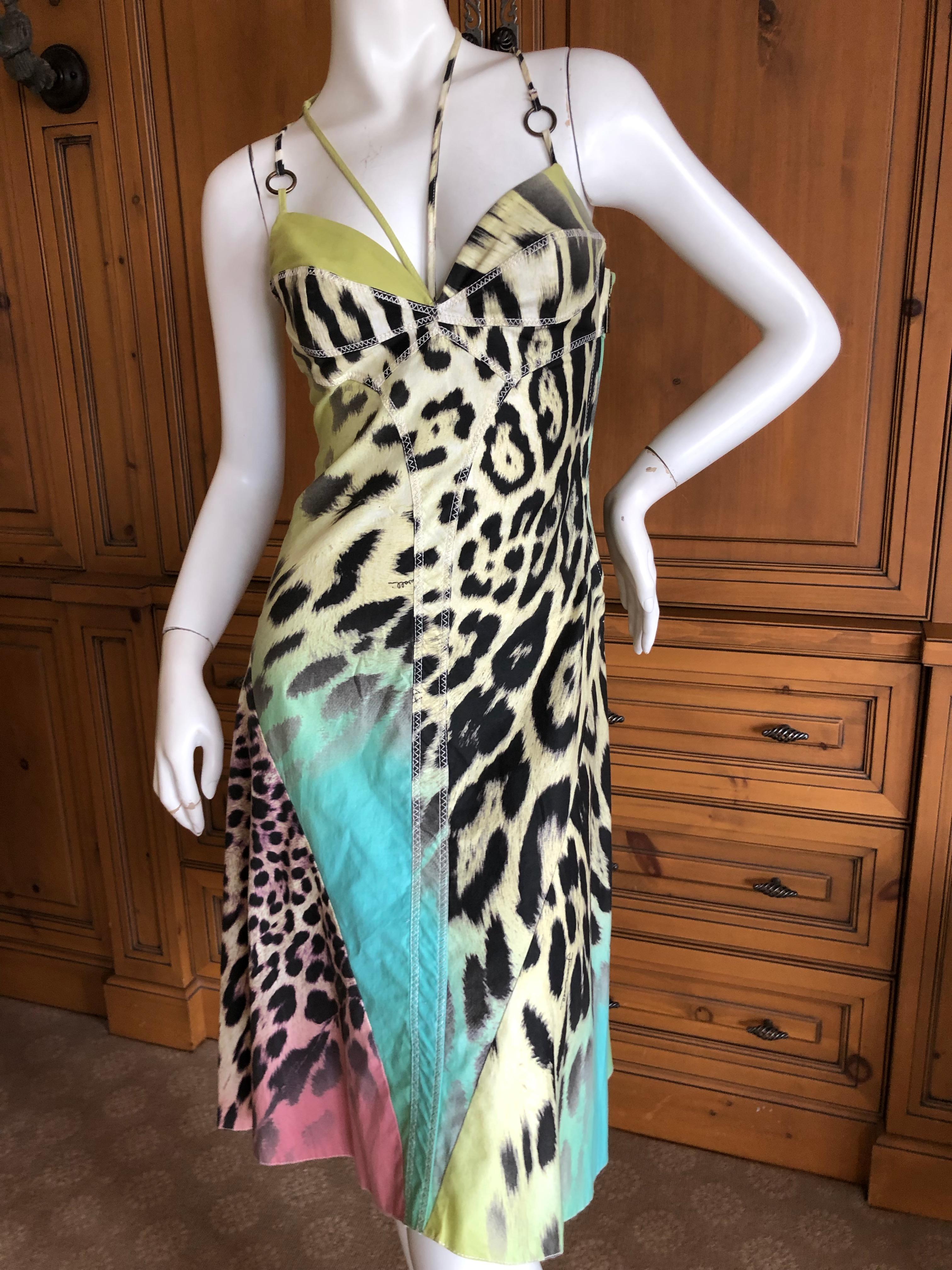 Just Cavalli by Roberto Cavalli Sweet Animal  Print Mini Dress 

This is so pretty, the photos don't do it justice. 

Size 40

Bust 36
