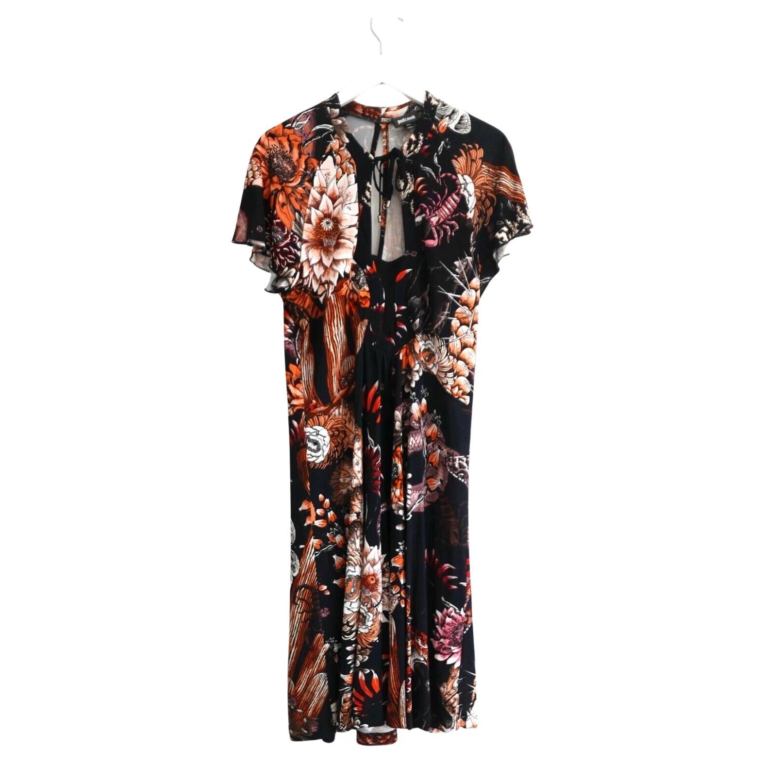 Just Cavalli Kaktusdruck Jersey-Kleid im Angebot