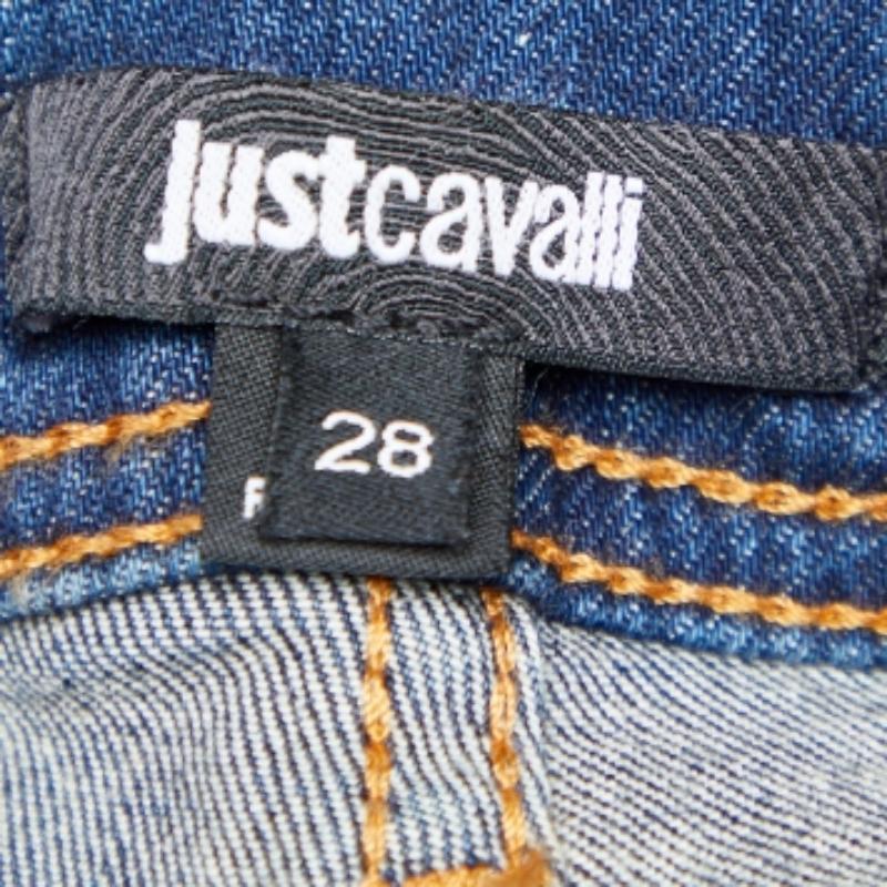 Vaqueros Just Cavalli Skinny Leg Distressed M en Bueno estado para la venta en Dubai, Al Qouz 2