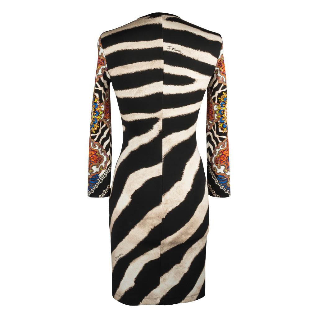 Just Cavalli Dress Animal Abstract and Floral Print 40 / 6 6