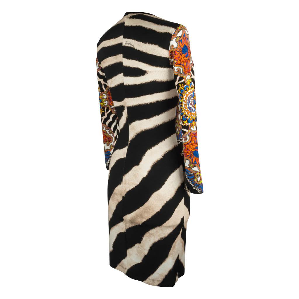 Just Cavalli Dress Animal Abstract and Floral Print 40 / 6 7