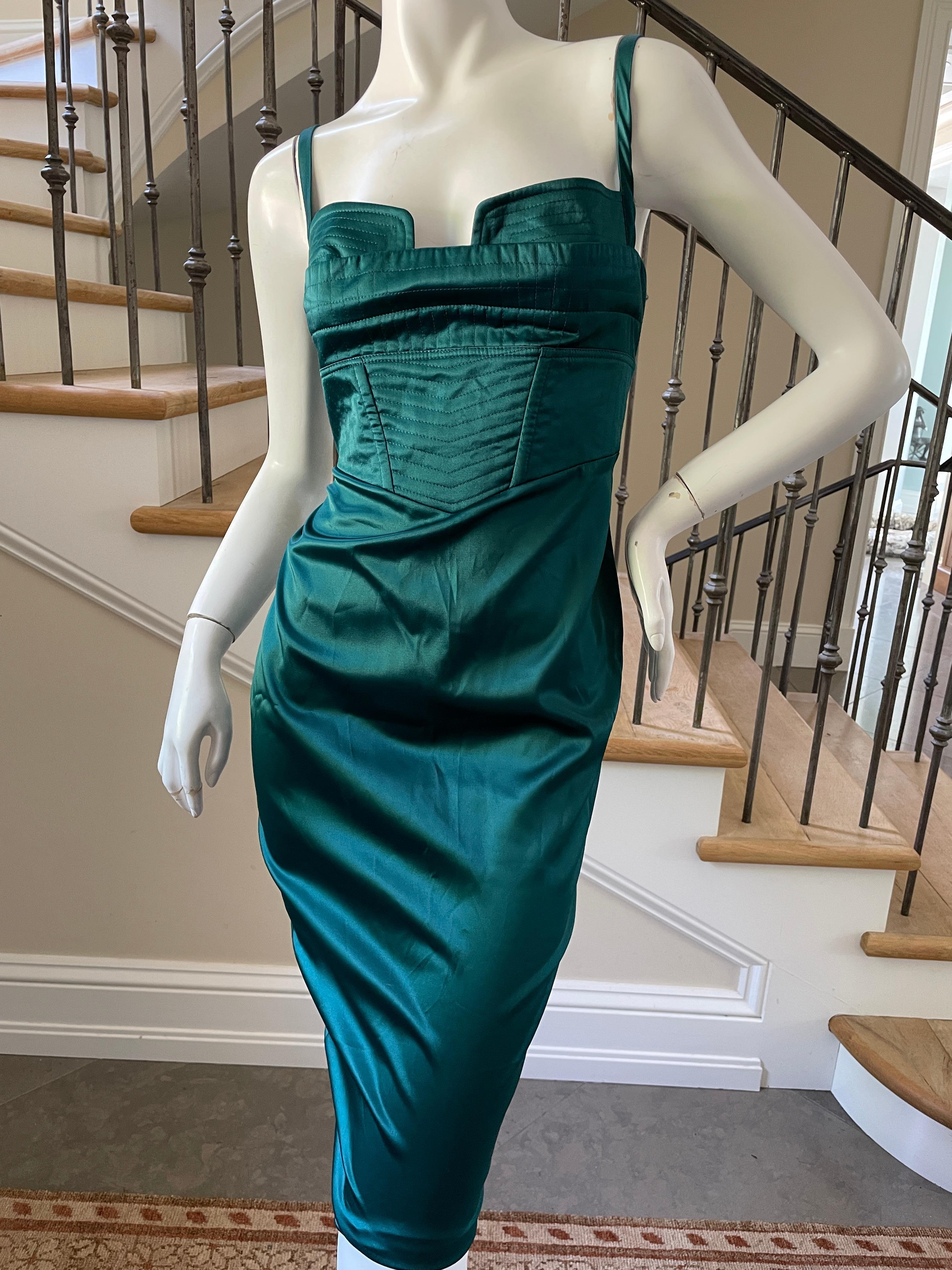 cavalli green dress