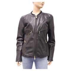 Just Cavalli Faux Leather Biker Jacket Size IT 46