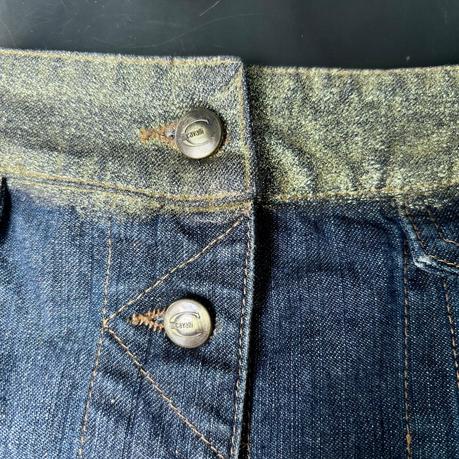 De las mujeres Chaqueta vaquera Just Cavalli con hombros al descubierto e inserciones doradas en venta