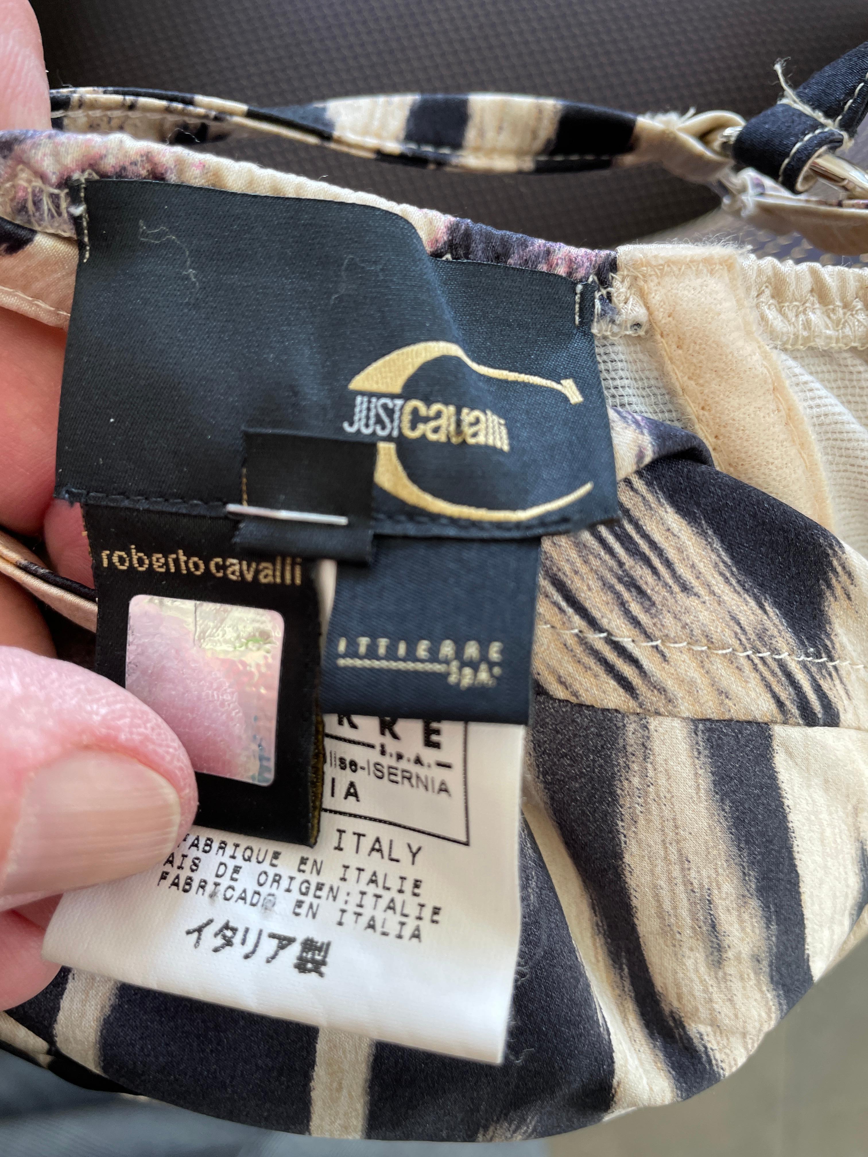 Just Cavalli Vestido de cóctel con estampado de leopardo y sujetador con aros by Roberto Cavalli en venta 5