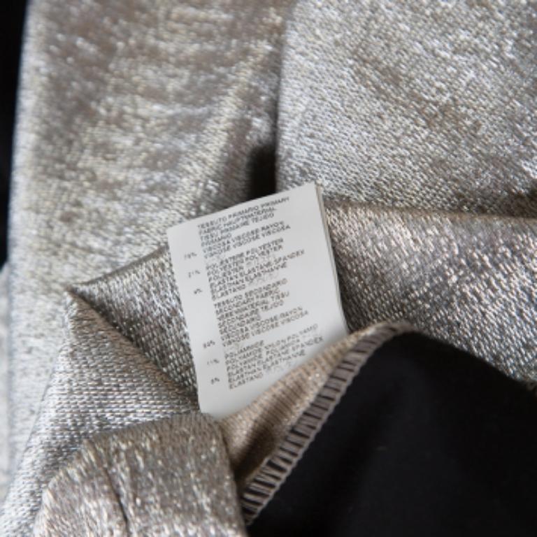 Just Cavalli Metallic Patched Stretch Knit Leggings M im Zustand „Hervorragend“ im Angebot in Dubai, Al Qouz 2