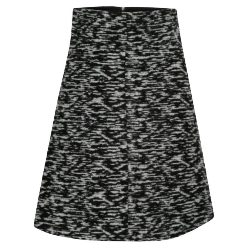 Just Cavalli Gonna a ruota in tweed monocromatico S in vendita