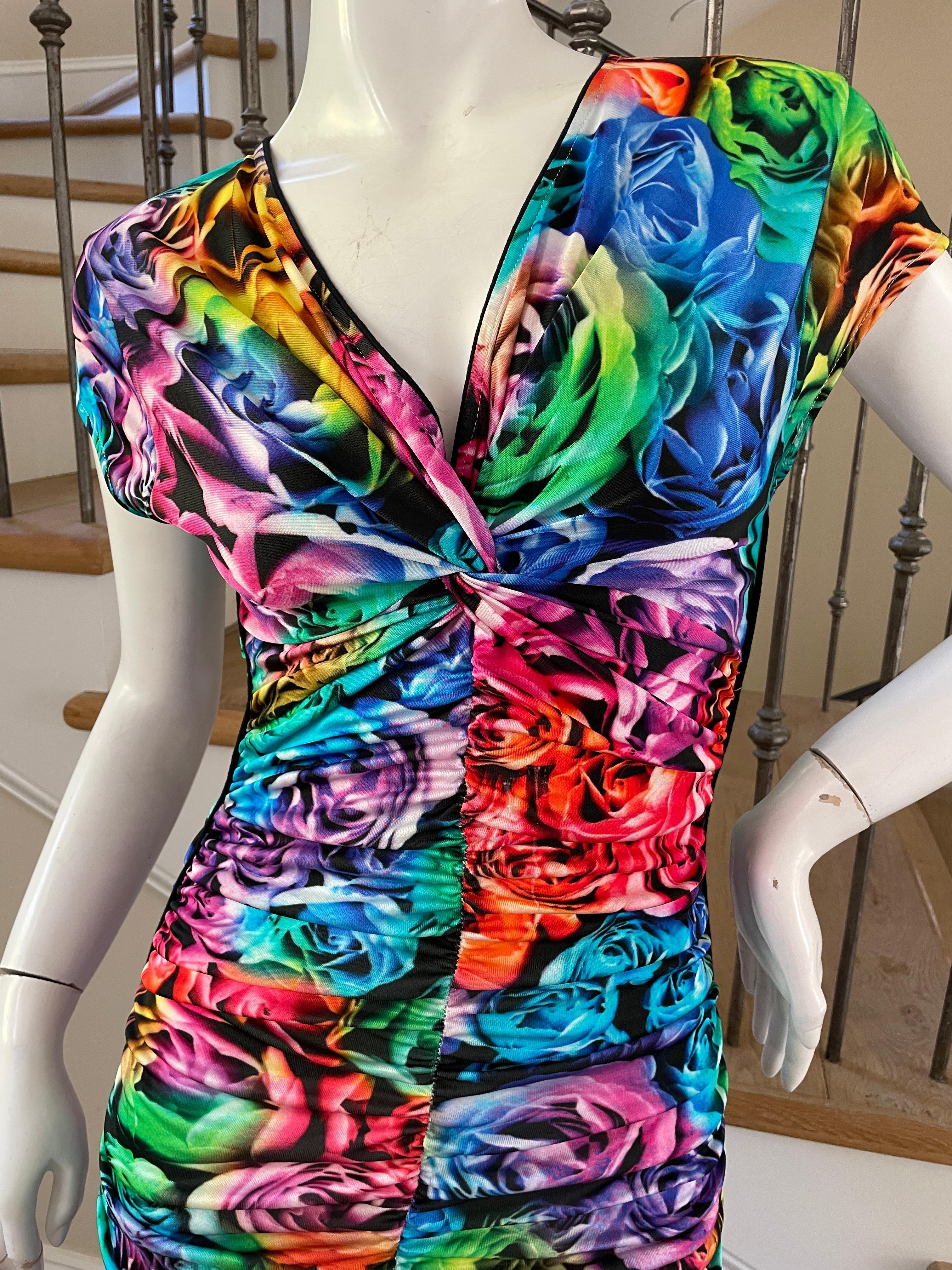 neon pattern dress