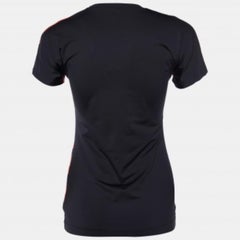 Just Cavalli Orange Animal Print Jersey Round Neck Top S