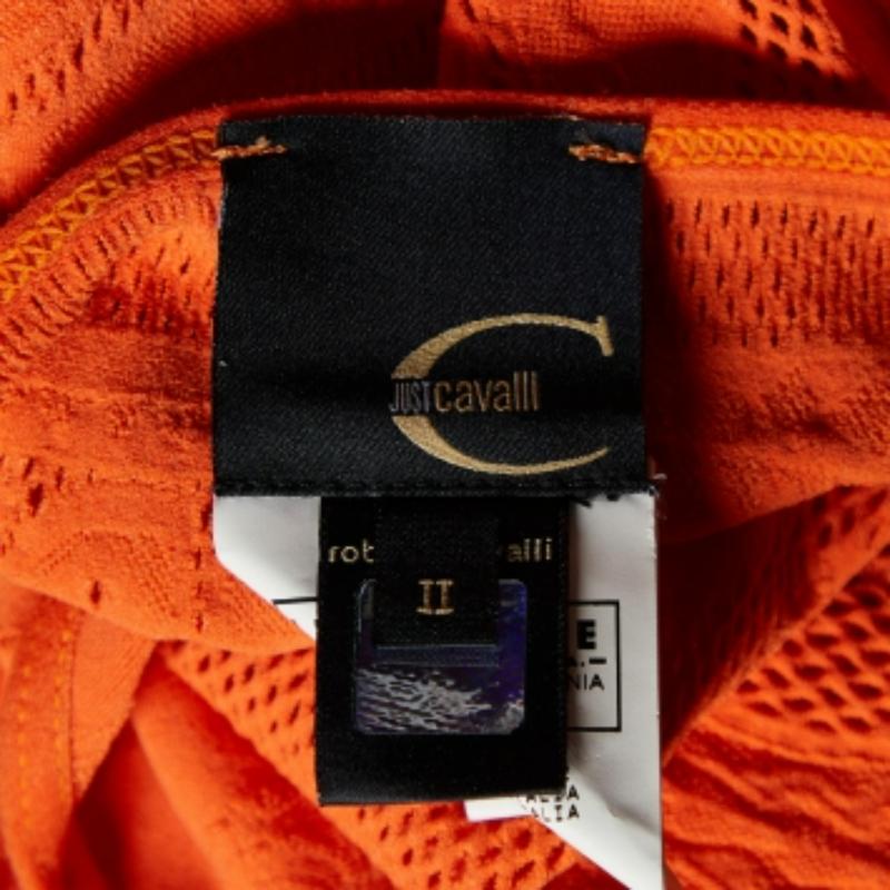 Just Cavalli Camiseta de tirantes ajustada ojal naranja M en venta 1
