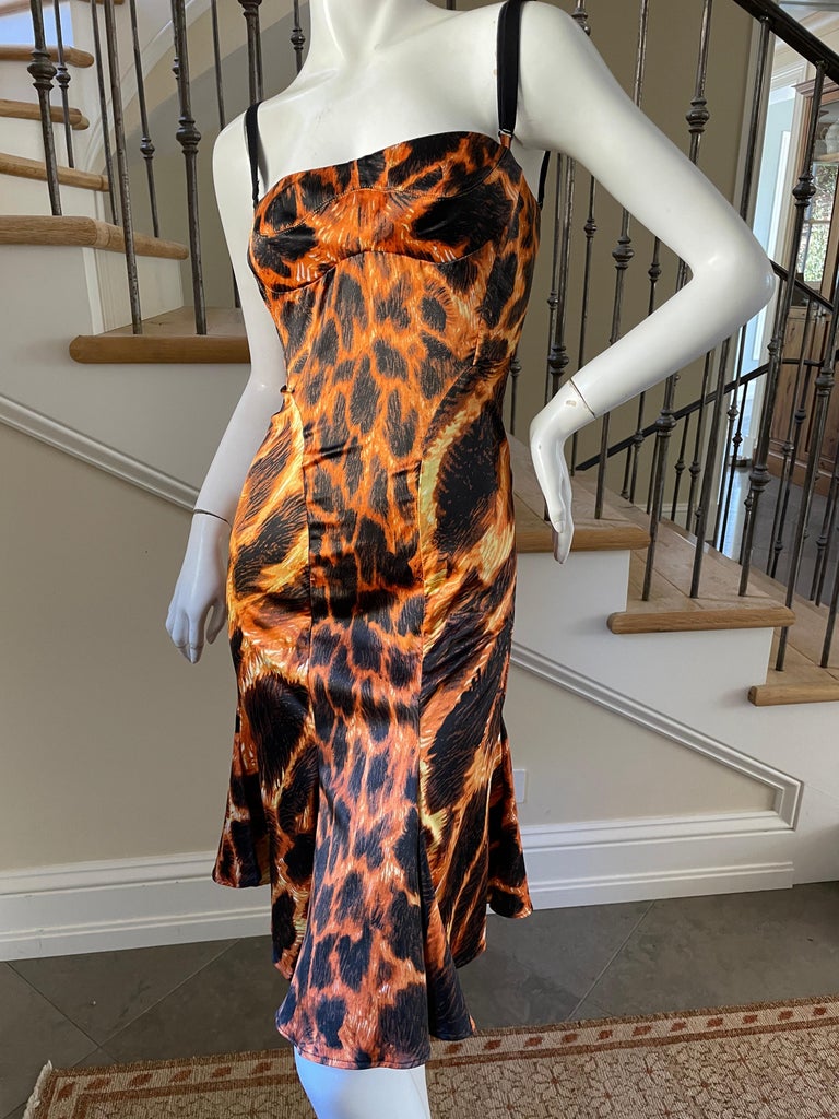 just cavalli orange dress Buy Y2K Just Cavalli Orange Dress With Naked Back. Size S Online in India