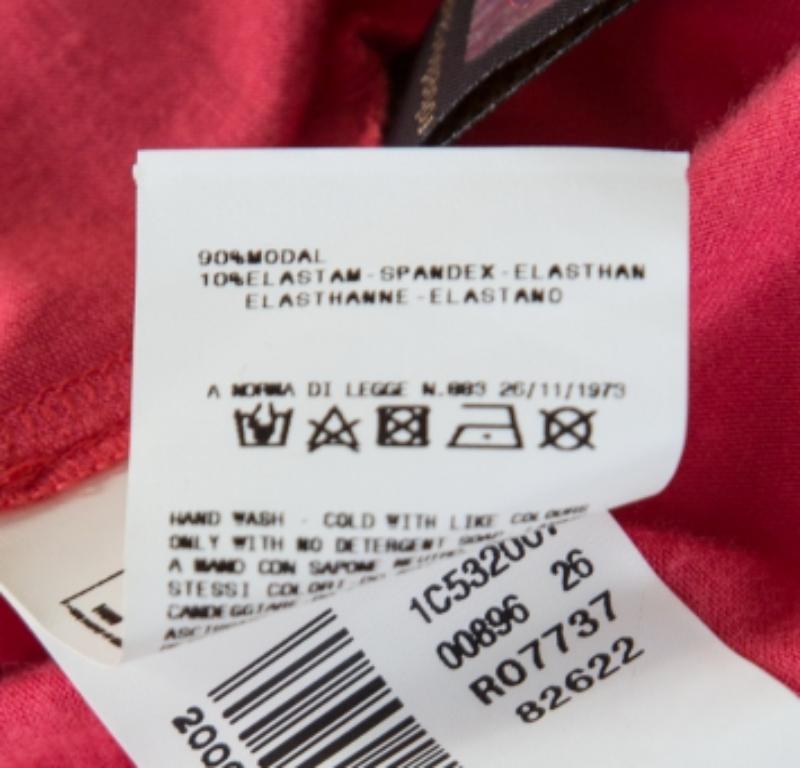 Just Cavalli débardeur rose imprimé caoutchouc métallisé S Pour femmes en vente