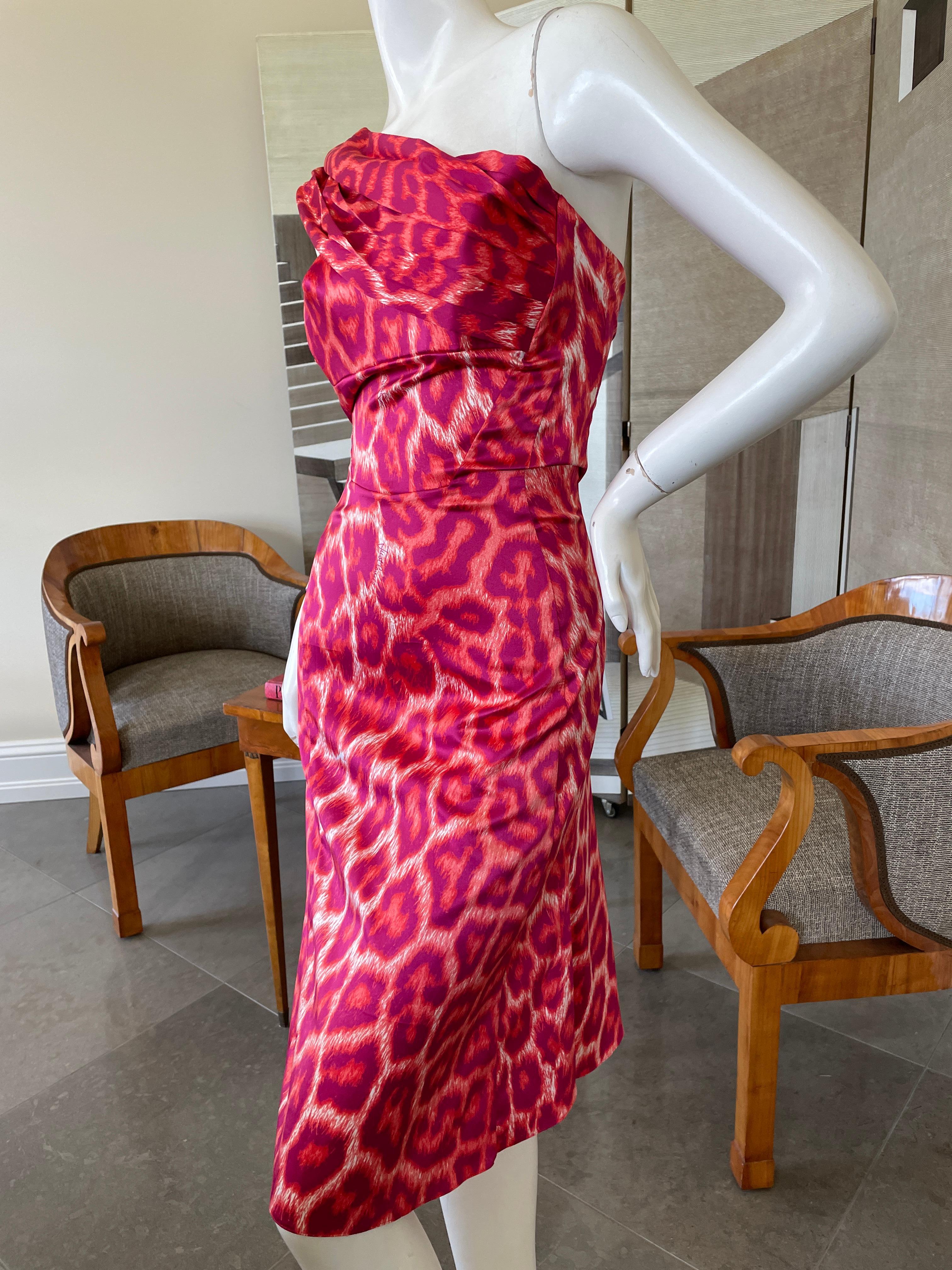 pink leopard dress