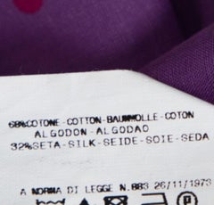 Just Cavalli Camicetta con bottoni davanti in cotone e seta viola L.L.A.
