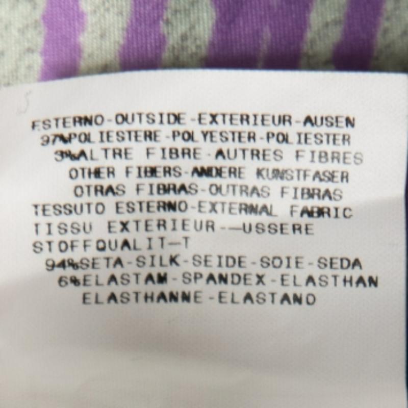 Grigio Just Cavalli Top senza maniche in raso stampato viola M. I. in vendita