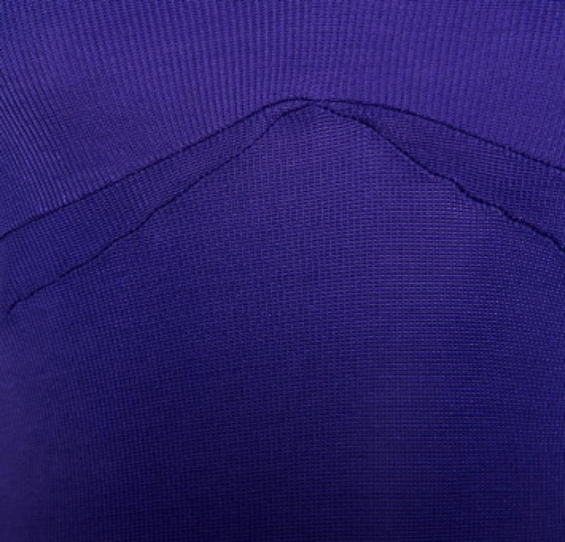 Just Cavalli Purple Stretch Jersey Sleeveless Mini Dress M Pour femmes en vente
