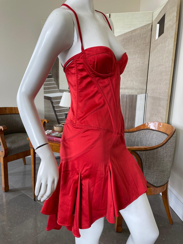 vintage roberto cavalli corset dress Amazing Spring 2003 Roberto Cavalli Printed Silk Lace Up Corset with M Shrimpton Couture