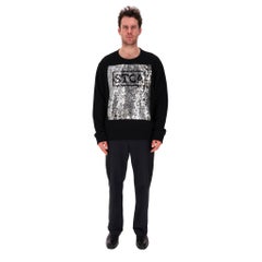 Just Cavalli Reversible Sequin Embroidery Sweatshirt