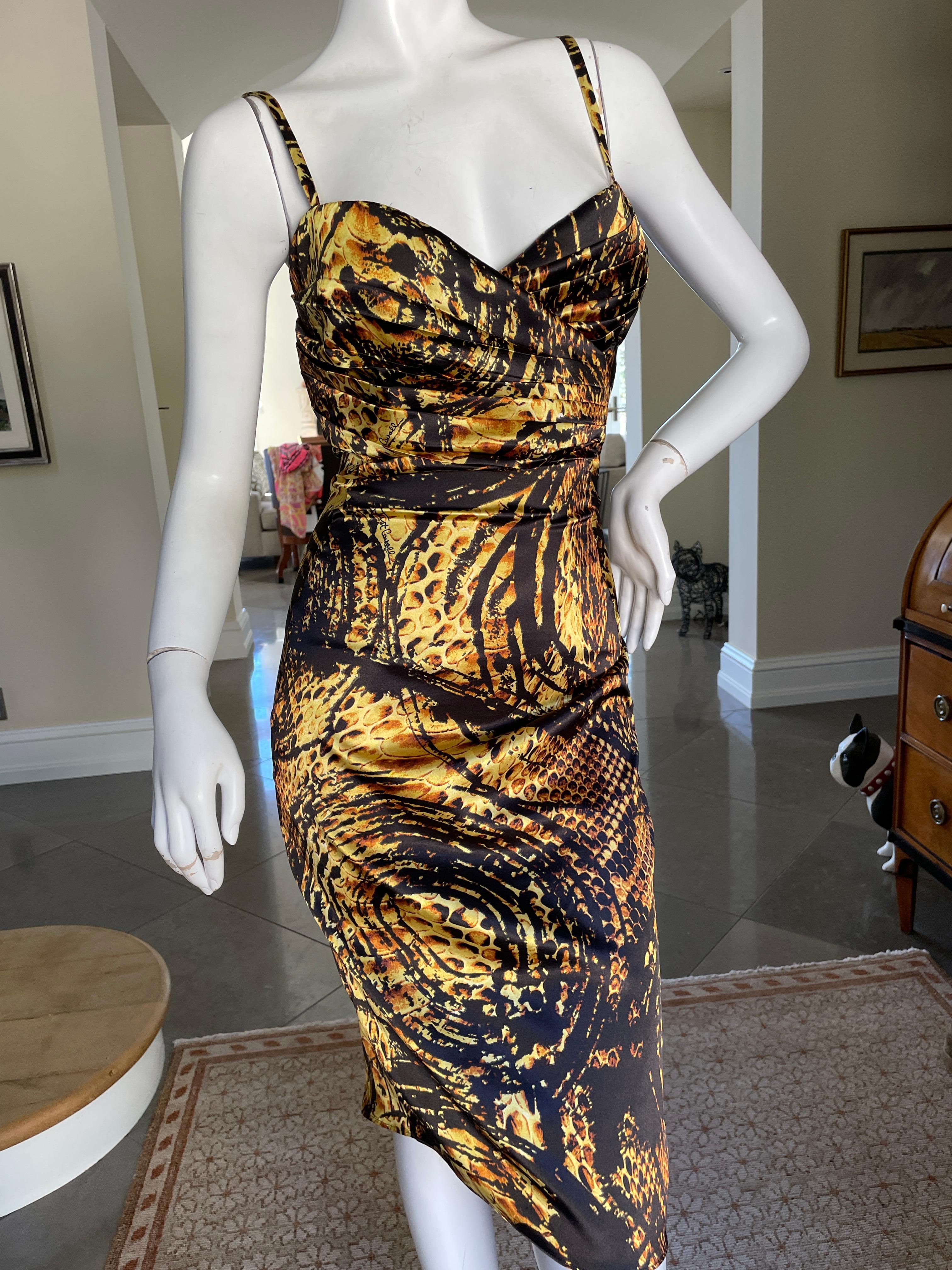 Just Cavalli Sexy Animal Print Cocktail Dress
Size 44 
Bust 36