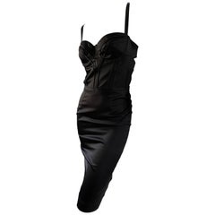 Just Cavalli Sexy Black Corset Cocktail Dress by Roberto Cavalli New w Tags