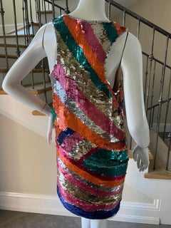 Just Cavalli Sexy Sequin Flapper Dress by Roberto Cavalli New with Tags