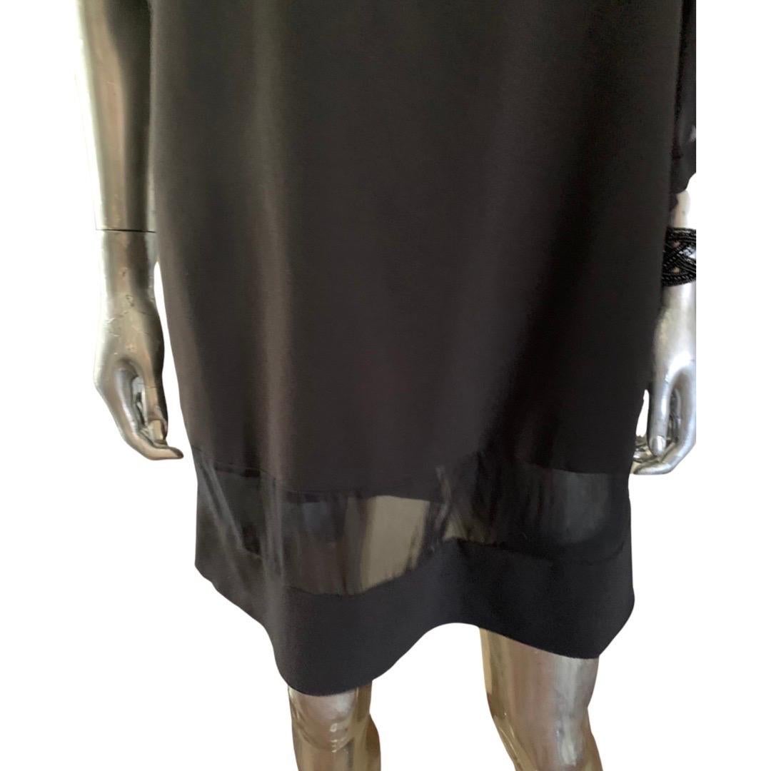 Women's Just Cavalli Sexy Silk & Chiffon Insert Deep V Back Dress Size 4  For Sale