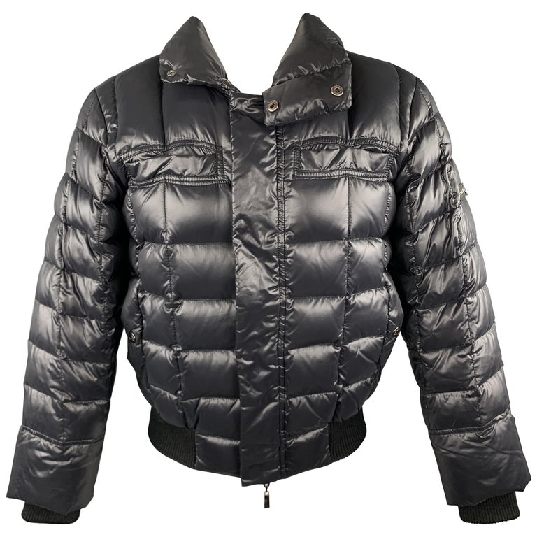 JUST CAVALLI Size 38 Black Quilted High Collar Puffer Jacket at 1stDibs | just  cavalli burgundy zip up puffer jacket