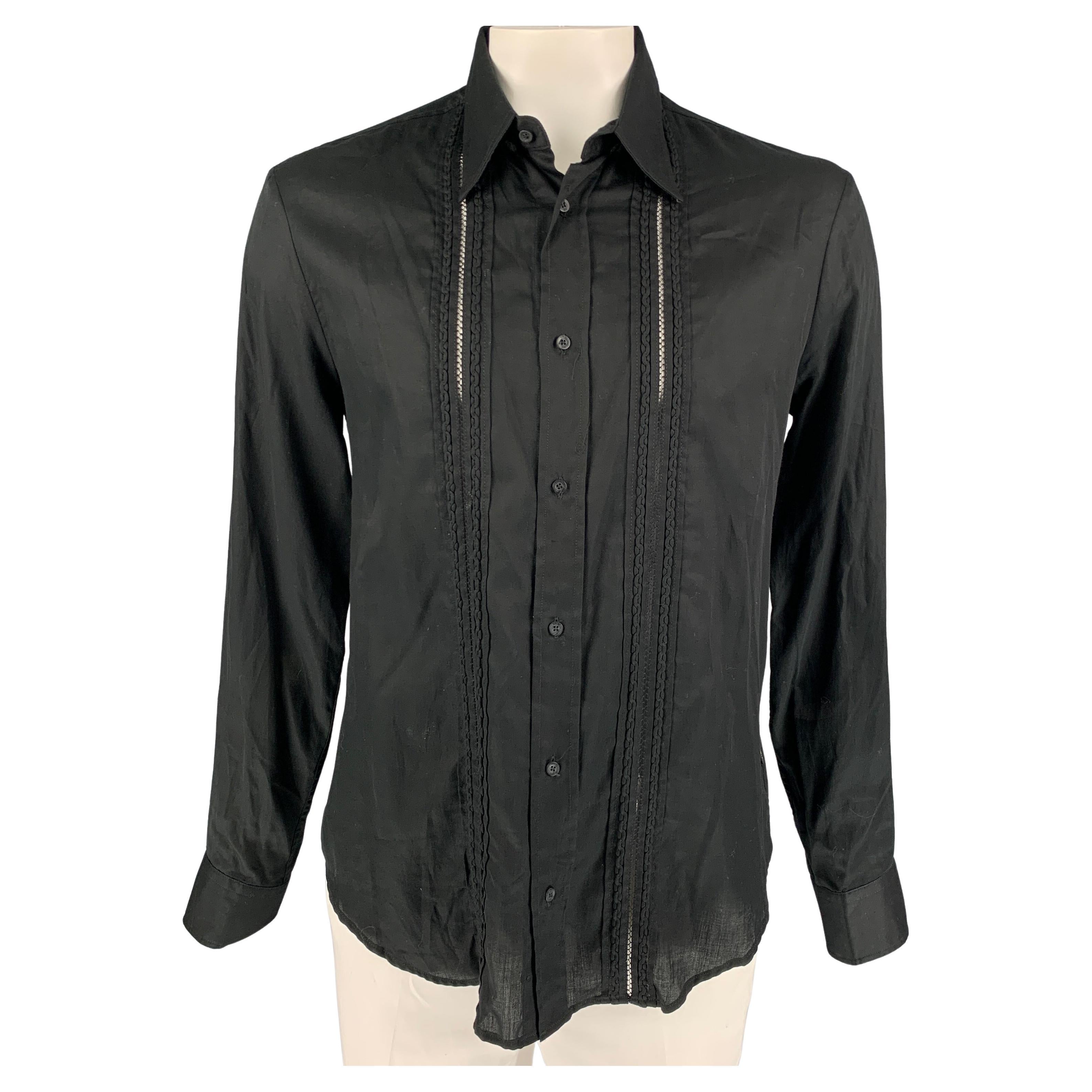 JUST CAVALLI Size L Brown Multicolour Print Silk Button Up Long Sleeve Shirt main image 0