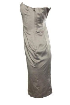 Just cavalli, strapless corset satin dress