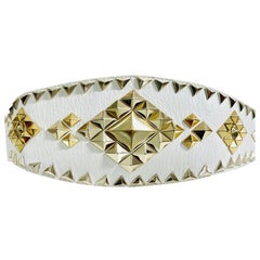Ceinture en cuir ornée de clous Just Cavalli