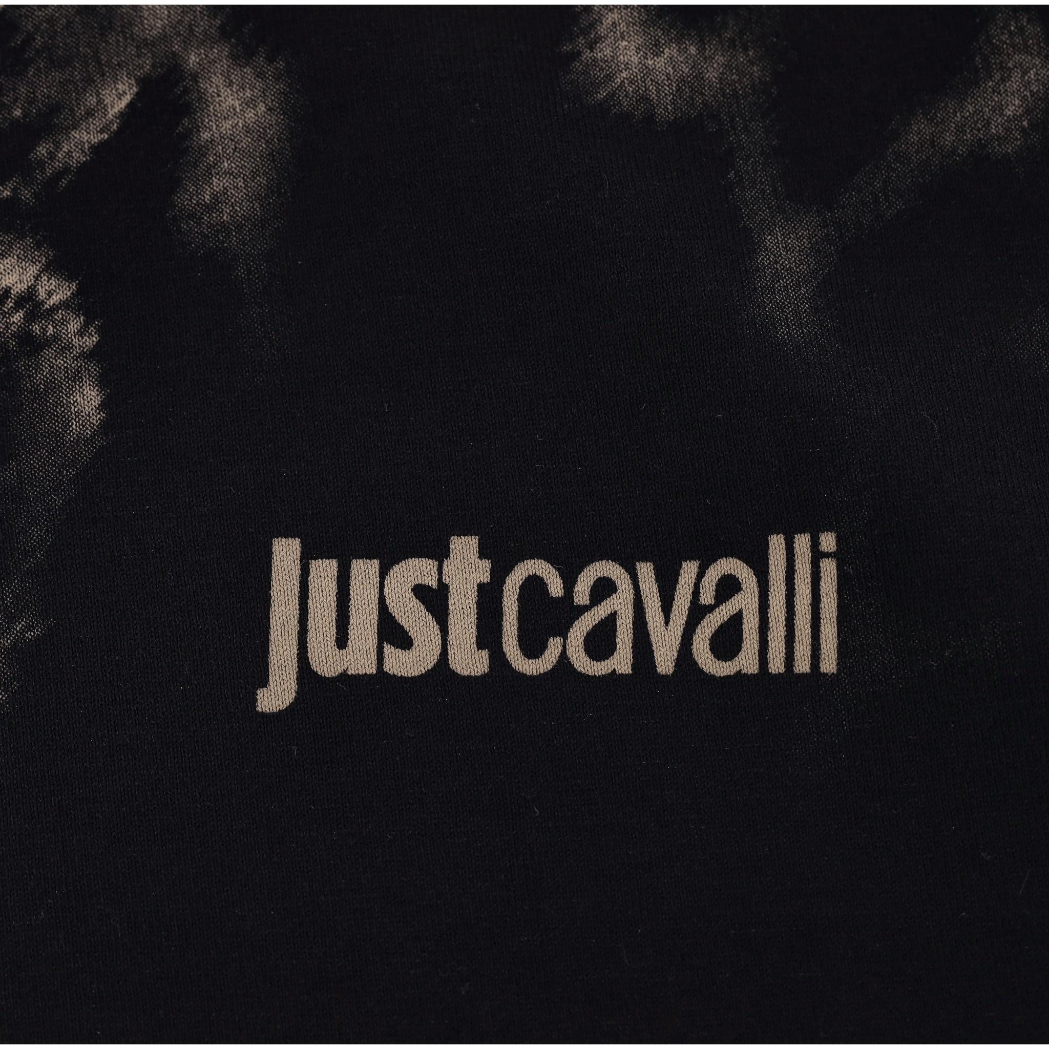 Men's Just Cavalli Tiger Print Cotton T-Shirt For Sale