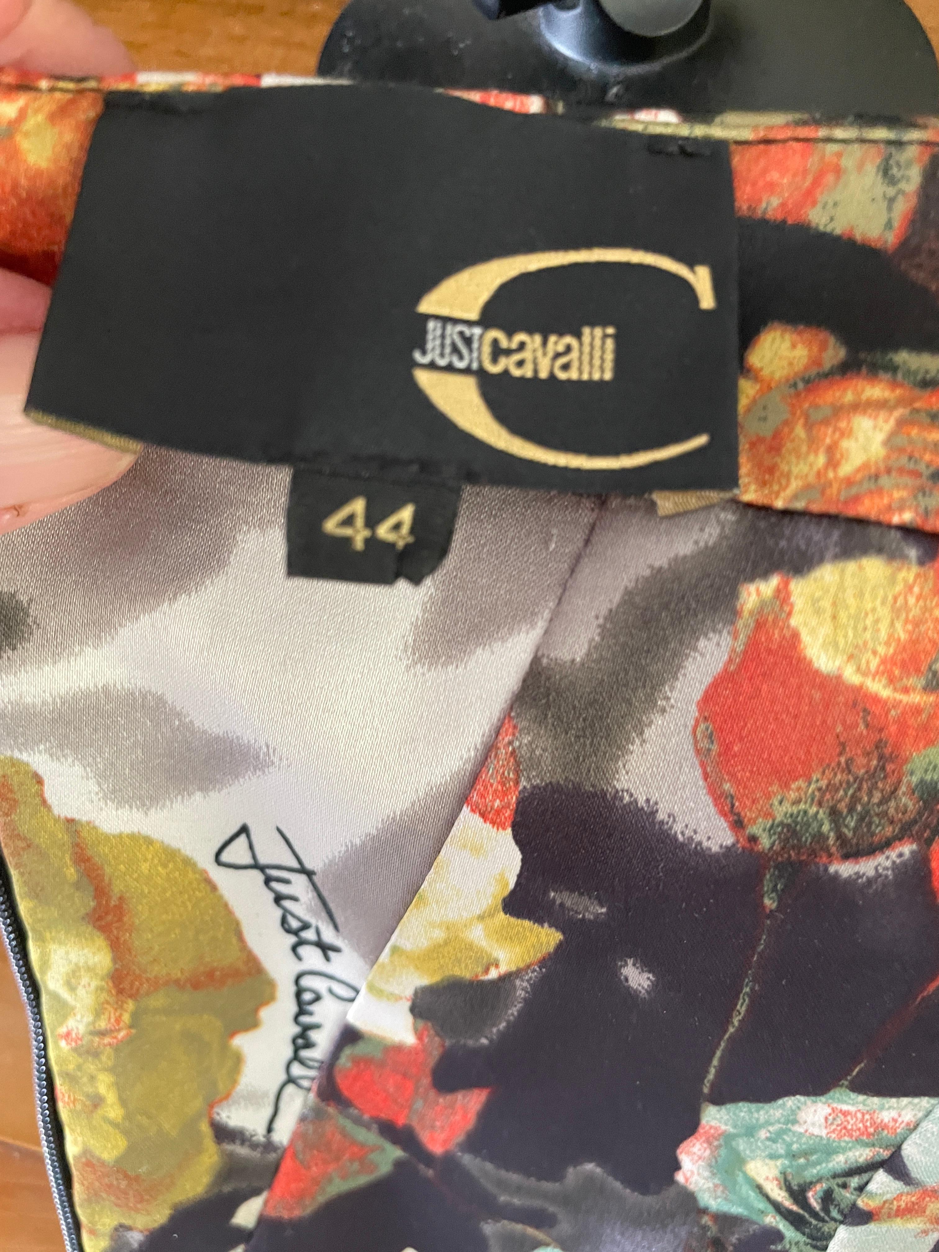 Just Cavalli Vintage Floral Pattern Cocktail Dress by Roberto Cavalli  For Sale 2